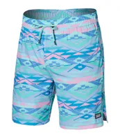 SAXX Geometric Gradient 7#double; Inseam Volley Shorts