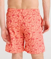 SAXX Go Coastal 2N1 Parrot Party 7#double; Inseam Volley Swim Shorts