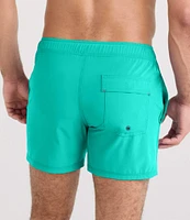 SAXX Oh Bouy 2N1 5#double; Solid Volley Swim Trunks