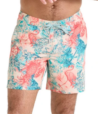 SAXX Oh Buoy 2N1 Vacation Collage Print 7#double; Inseam Volley Swim Trunks