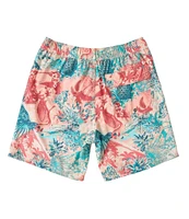 SAXX Oh Buoy 2N1 Vacation Collage Print 7#double; Inseam Volley Swim Trunks