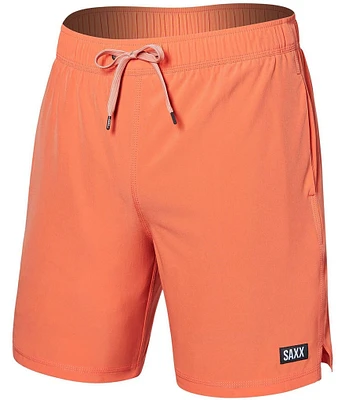 SAXX Oh Buoy Two-In-One Solid 7#double; Inseam Volley Shorts