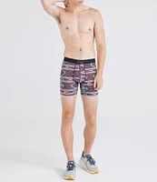 SAXX Quest Quick Dry Ikat Stripe Print Mesh 5#double; Inseam Boxer Briefs