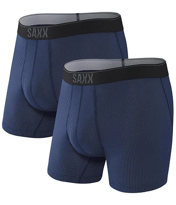 SAXX Quest Quick-Dry Mesh 5#double; Inseam Matching Boxer Briefs 2-Pack