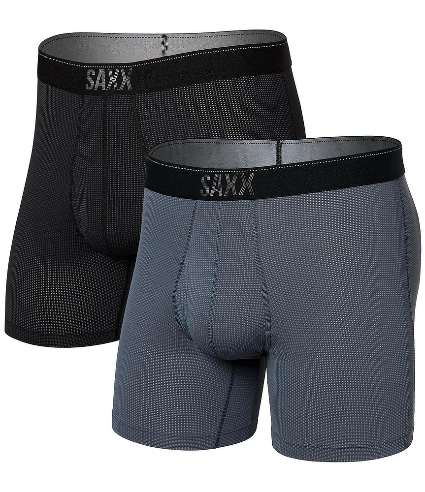 SAXX Quest Quick-Dry Mesh 5#double; Inseam Boxer Briefs 2-Pack