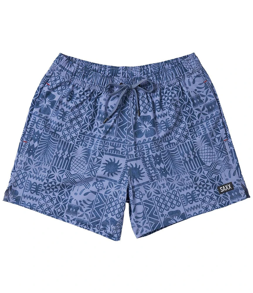 SAXX Tropical Tapa Oh Buoy 5 Inseam Volley Swim Shorts