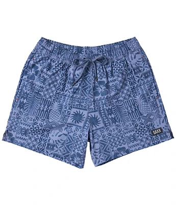 SAXX Tropical Tapa Oh Buoy 5 Inseam Volley Swim Shorts