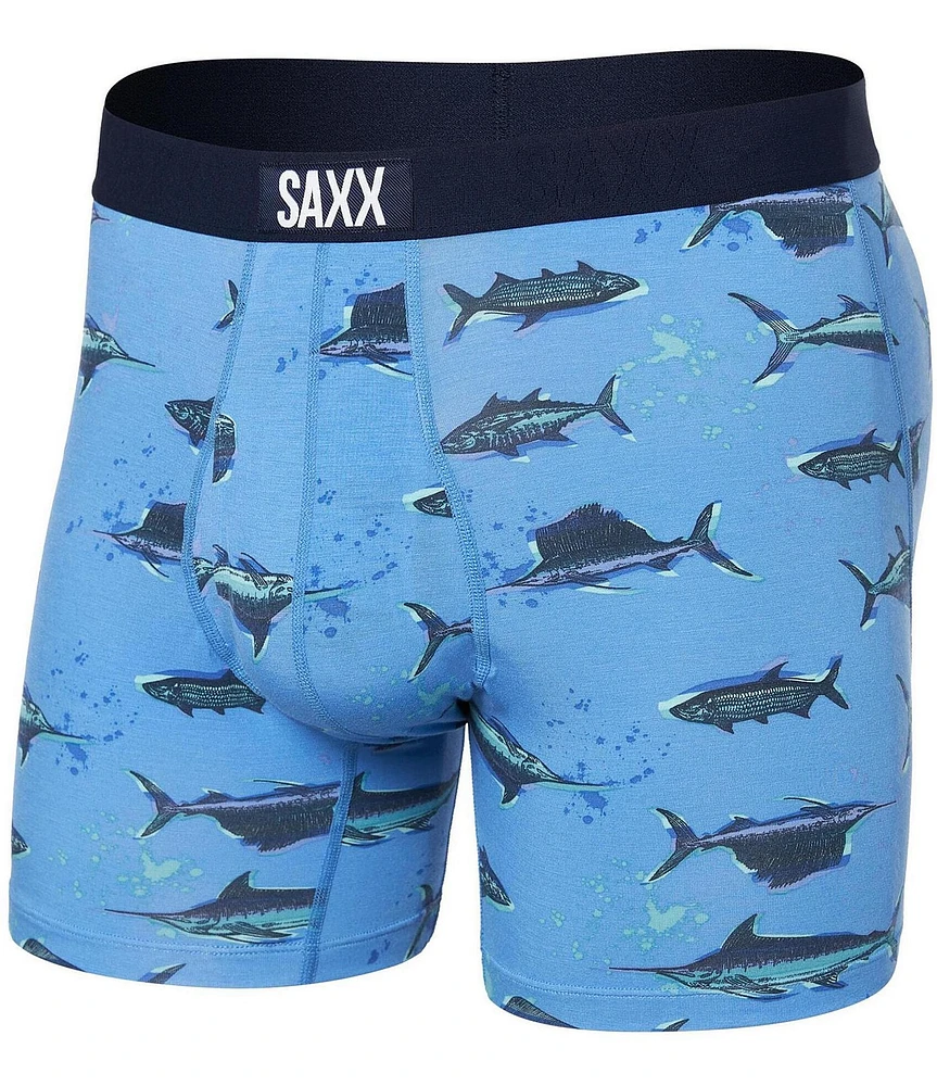 SAXX Ultra Super Soft Fish On Sale 5#double; Inseam Boxer Briefs