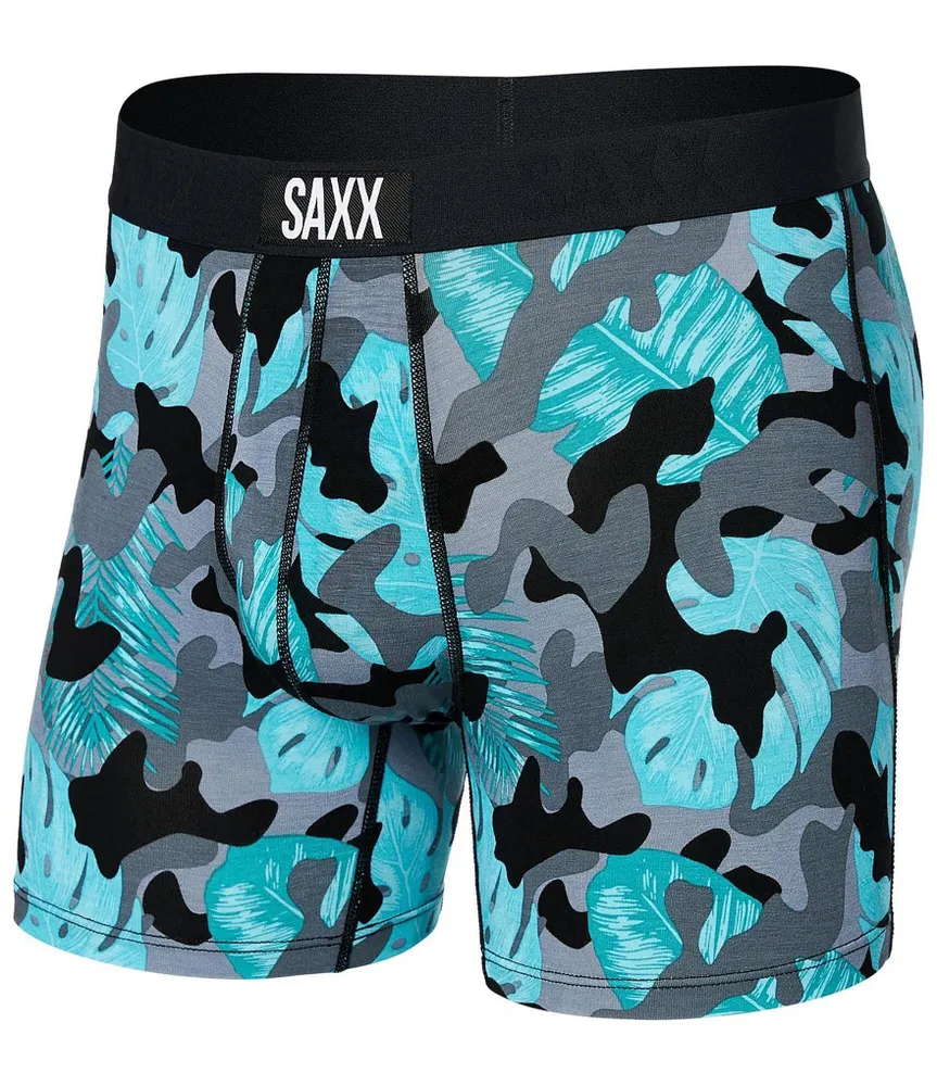 SAXX Vibe Super Soft Island Camo 5 Inseam Boxer Briefs