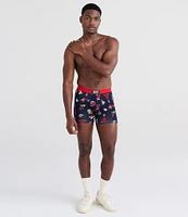 SAXX Vibe Super Soft Party Print 5#double; Inseam Boxer Briefs