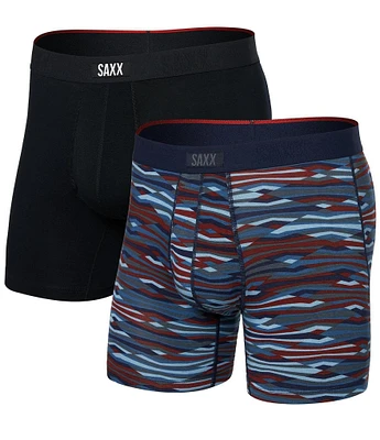 SAXX Vibe Xtra 6 Solid/Printed 6#double; Inseam Boxer Briefs 2-Pack