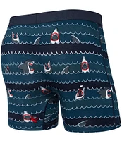 SAXX Vibe Xtra Get Sharky Hurricane 6#double; Inseam Boxer Briefs