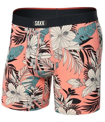 SAXX Vibe Xtra Slim Hibiscus Print 6#double; Boxer Briefs