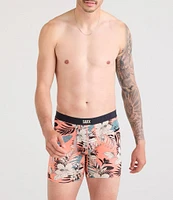SAXX Vibe Xtra Slim Hibiscus Print 6#double; Boxer Briefs