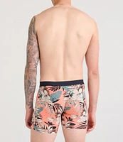 SAXX Vibe Xtra Slim Hibiscus Print 6#double; Boxer Briefs