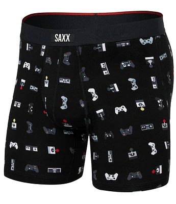 SAXX Vibe Xtra Super Soft Gamer Printed 6#double; Inseam Boxer Briefs