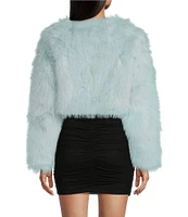 Say What Long Sleeve Faux Fur Jacket