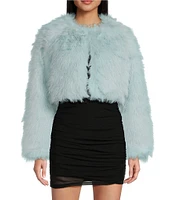 Say What Long Sleeve Faux Fur Jacket