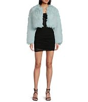 Say What Long Sleeve Faux Fur Jacket