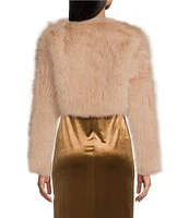 Say What Long Sleeve Faux Fur Jacket