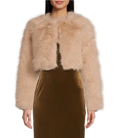 Say What Long Sleeve Faux Fur Jacket