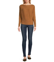 Say What Ribbed Dolman Sleeve Sweater