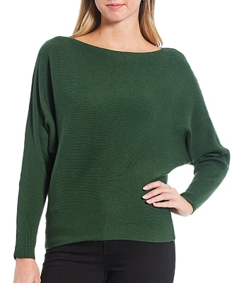 Say What Ribbed Dolman Sleeve Sweater