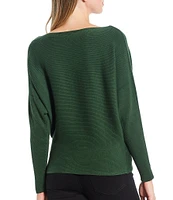 Say What Ribbed Dolman Sleeve Sweater