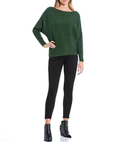 Say What Ribbed Dolman Sleeve Sweater