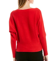 Say What Ribbed Dolman Sleeve Sweater