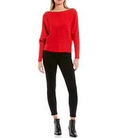 Say What Ribbed Dolman Sleeve Sweater