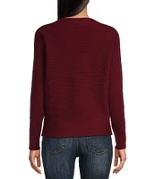 Say What Ribbed Dolman Sleeve Sweater