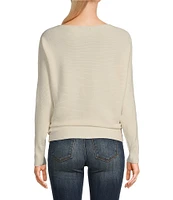 Say What Ribbed Dolman Sleeve Sweater