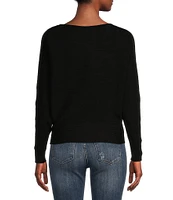 Say What Ribbed Dolman Sleeve Sweater