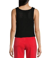 Say What Sleeveless Hook & Eye Vest