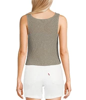 Say What Sleeveless Hook & Eye Vest