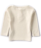 Scene&Heard Baby Boys 3-24 Months Long Sleeve Waffle Knit Henley T-Shirt