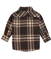 Scene&Heard Baby Boys 3-24 Months Plaid Button Front Long Sleeve Shirt