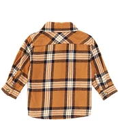 Scene&Heard Baby Boys 3-24 Months Plaid Button Front Long Sleeve Shirt