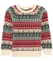 Scene&Heard Big Boys 8-20 Fair Isle Sweater