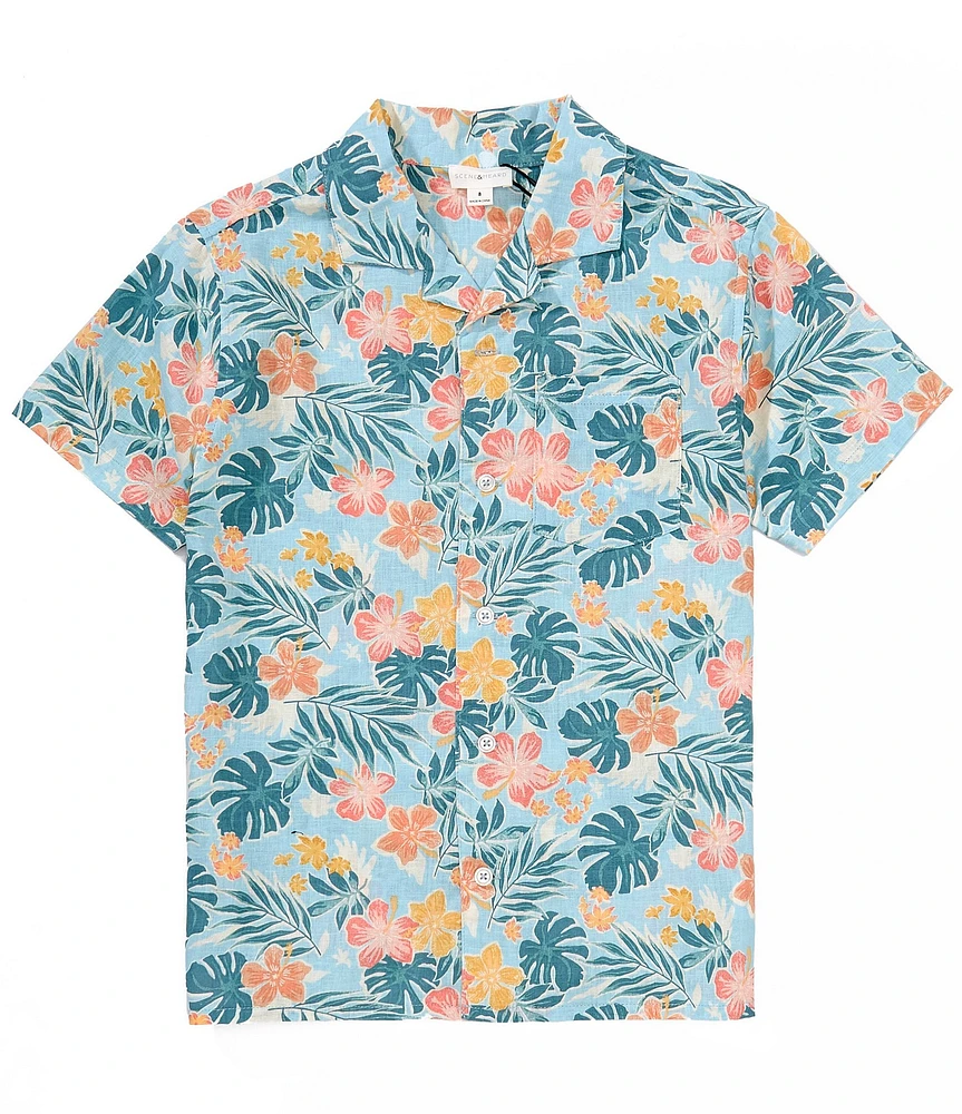 Scene&Heard Big Boys 8-20 Floral Woven Shirt