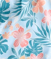 Scene&Heard Big Boys Hibiscus Print Swim Trunks