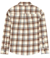 Scene&Heard Big Boys 8-20 Long Sleeve Plaid Sport Button Front Shirt