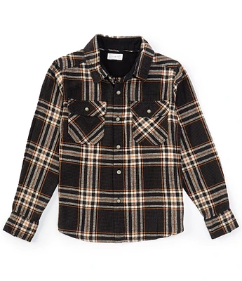 Scene&Heard Big Boys 8-20 Long Sleeve Plaid Sport Shirt