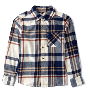 Scene&Heard Big Boys 8-20 Long Sleeve Plaid Woven Shirt