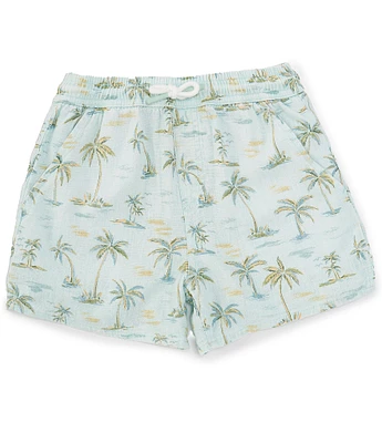 Scene&Heard Big Boys 8-20 Palm Tree Print Pull-On Shorts