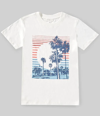 Scene&Heard Big Boys 8-20 Palm Tree Screen Print T-Shirt
