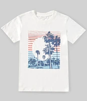 Scene&Heard Big Boys 8-20 Palm Tree Screen Print T-Shirt
