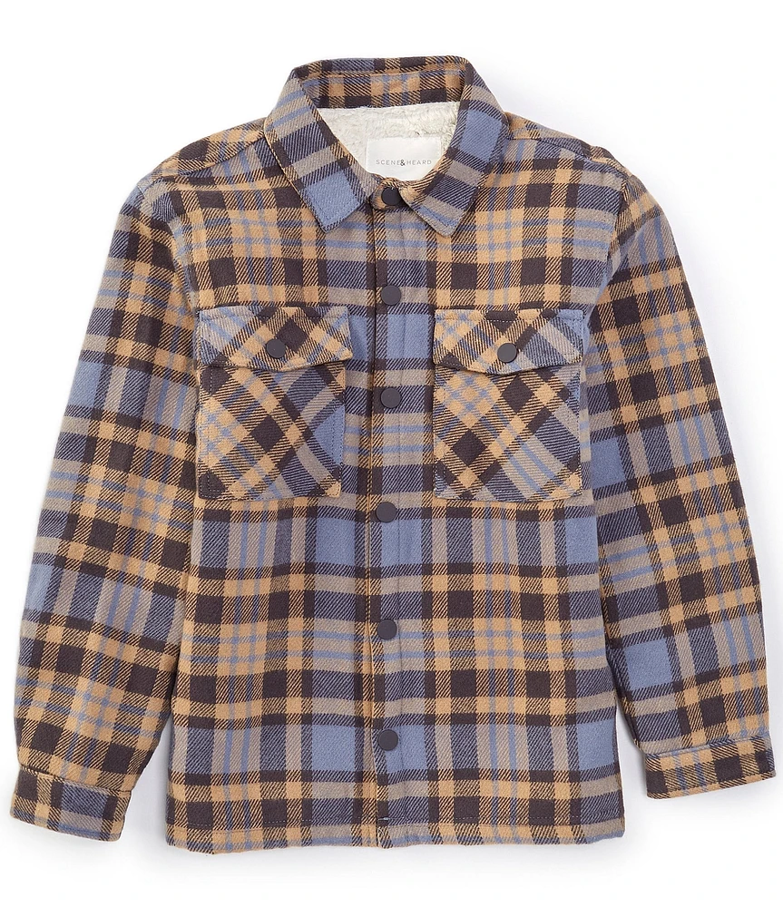 Scene&Heard Big Boys 8-20 Plaid Shacket