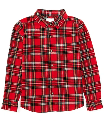 Scene&Heard Big Boys 8-20 Plaid Sport Shirt